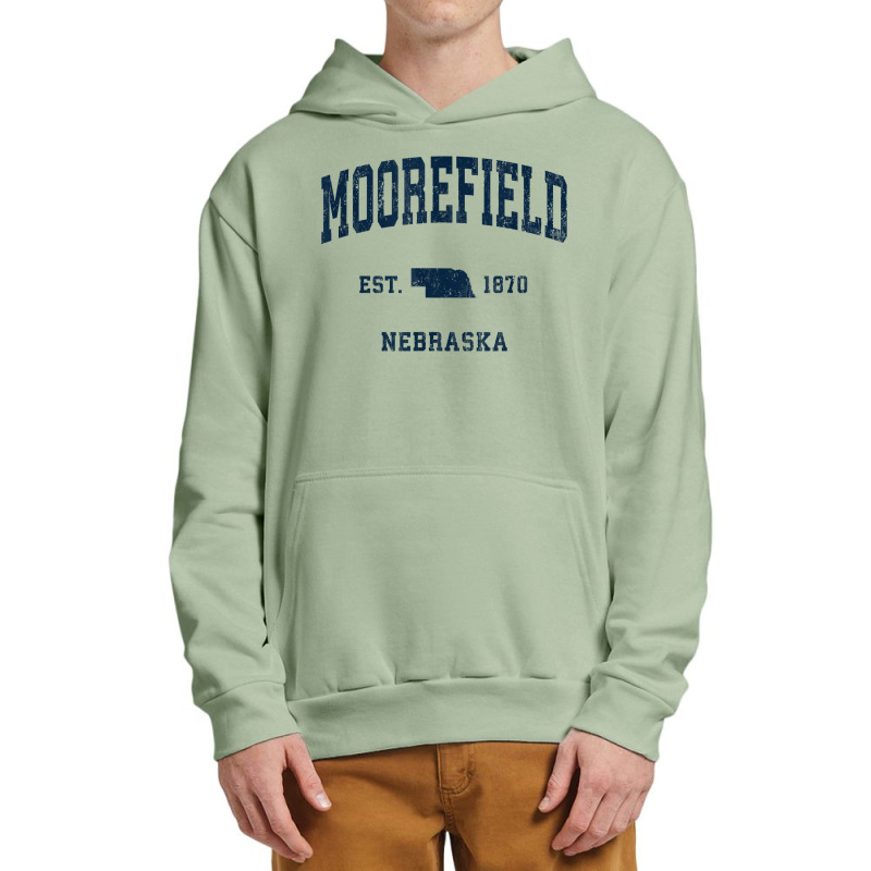 Moorefield Nebraska Ne Vintage Athletic Navy Sports Design T Shirt Urban Pullover Hoodie by cm-arts | Artistshot