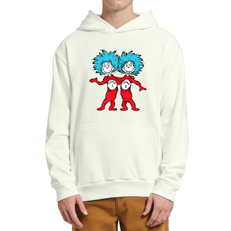 Dr. Seuss Thing 1 Thing 2 Buddies Urban Pullover Hoodie | Artistshot