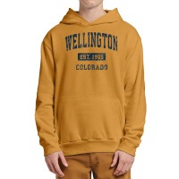 Wellington Colorado Co Vintage Athletic Sports Design Urban Pullover Hoodie | Artistshot