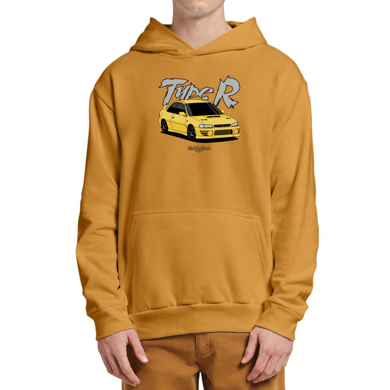 Impreza Type R (yellow) Urban Pullover Hoodie by EllaineRamshur | Artistshot