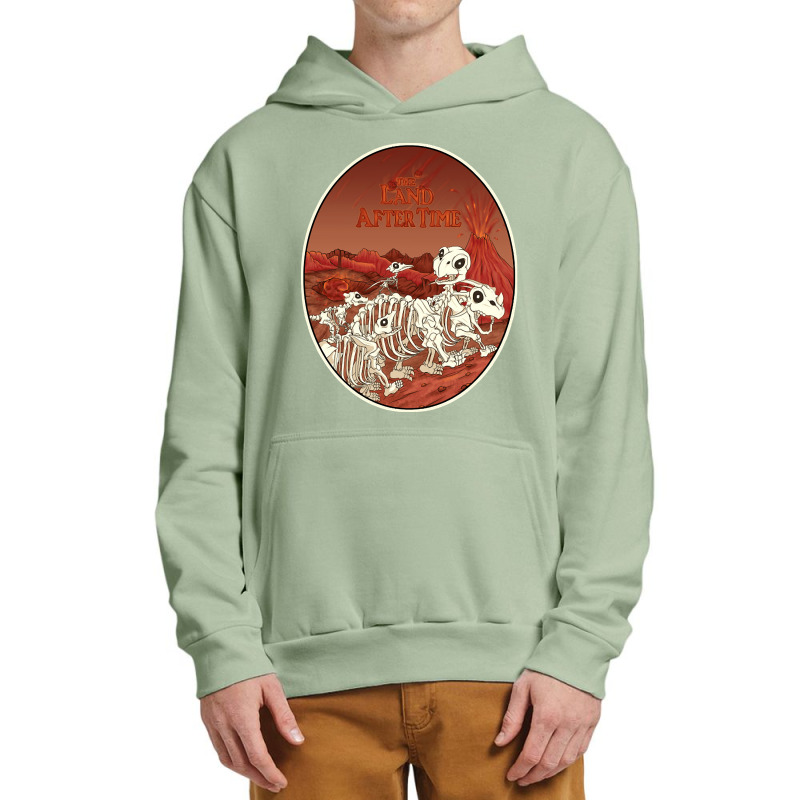 The Land After Time, The Land After Damaging Time, The Smouldering Lan Urban Pullover Hoodie | Artistshot