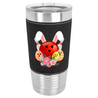 Bowling Easter Bunny Egg 2020 Rabbit Flowers Pascha Bowler Leatherette Tumbler | Artistshot