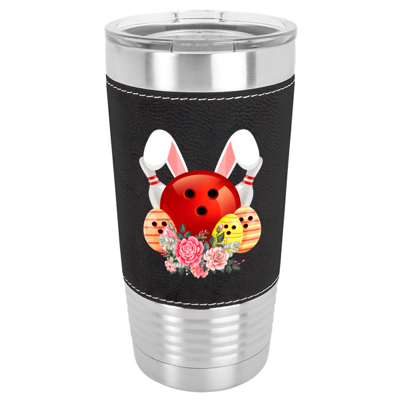 Bowling Easter Bunny Egg 2020 Rabbit Flowers Pascha Bowler Leatherette Tumbler by Haley1989 | Artistshot