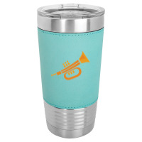 Vector Trumpet Illustration Leatherette Tumbler | Artistshot