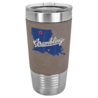 Grambling Louisiana La Map T Shirt Leatherette Tumbler | Artistshot