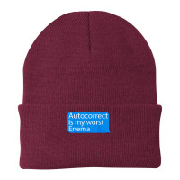 Autocorrect Is My Worst Enema Hilarious T Shirt Beanie | Artistshot