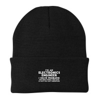 Engineer Funny Gift   Electronics Engineer I Solve Problems T Shirt Beanie | Artistshot