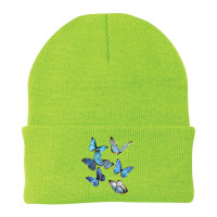 Blue Morpho Butterfly Swarm Lepidoptera Entomology Beanie | Artistshot