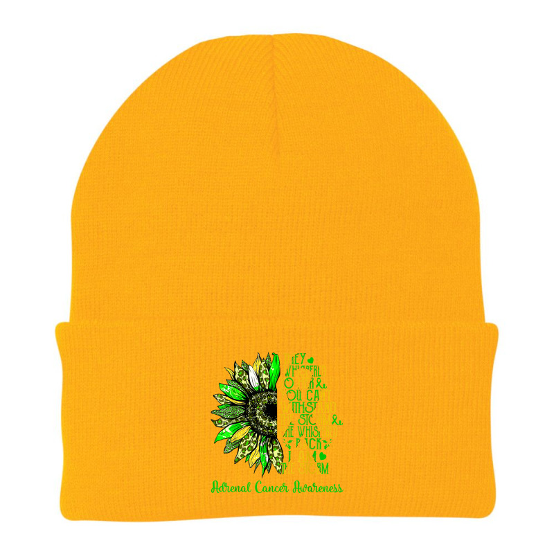 I'm The Storm Sunflower Leopard Adrenal Cancer Warrior Beanie | Artistshot