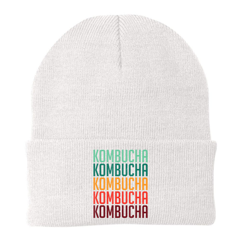 Kombucha Vintage Fermented Tea Fermentation Scoby Beanie by sabenasanweil | Artistshot