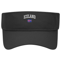 Vintage Flag Of Iceland Love Your Country T Shirt Visor Hat | Artistshot