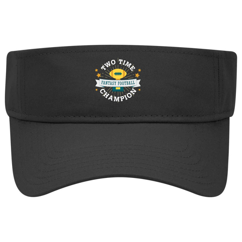 Two Time Champion Fantasy Football Premium T Shirt Visor hat by zagelmaglime | Artistshot