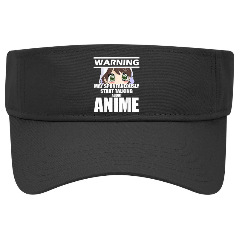 Warning May Spontaneously Start Talking About Anime T Shirt Visor Hat | Artistshot