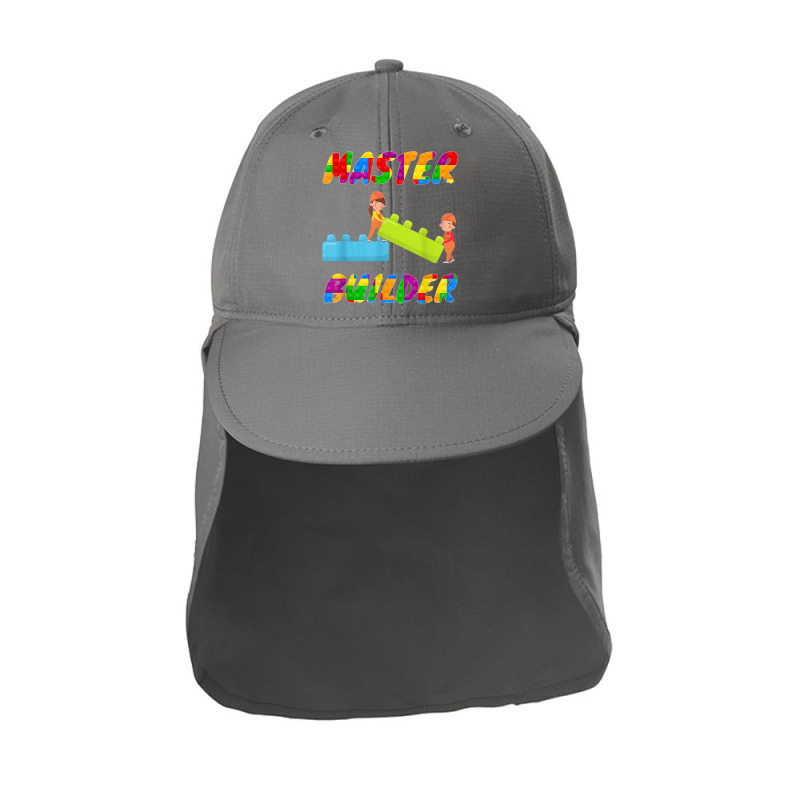 Master Builder, Brick Builder Blocks Building, Toys For Kids T Shirt Sun Shade Cap | Artistshot