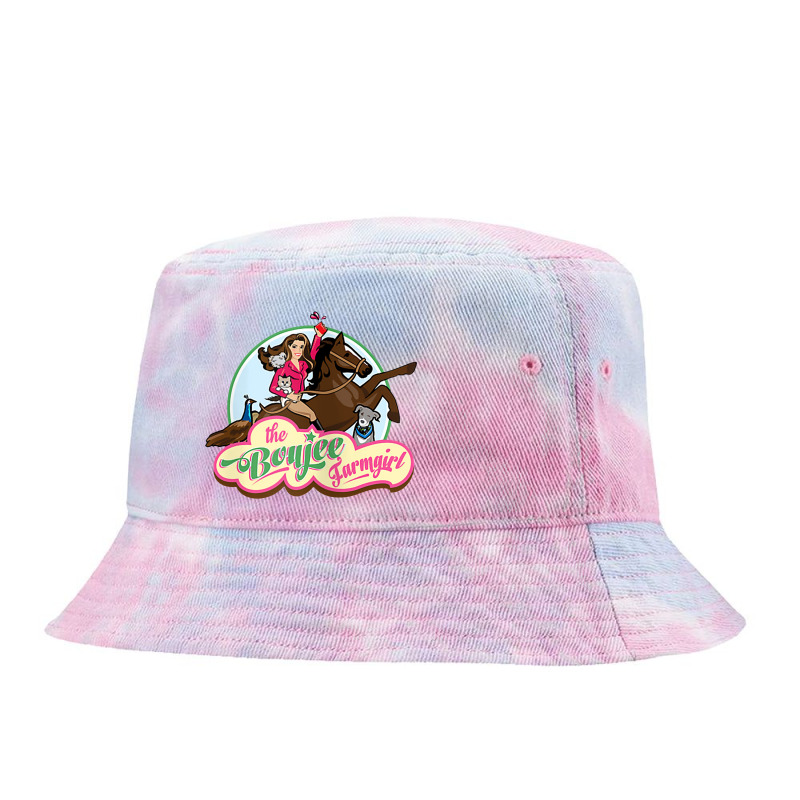 Womens Cute Farm Girl Animal Lovers' Tie Dyed Bucket Hat by celanasubek | Artistshot