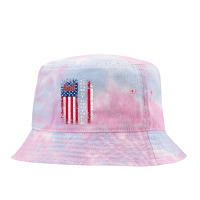 Combat Engineer Distressed American Flag   U.s. Military Tie Dyed Bucket Hat | Artistshot