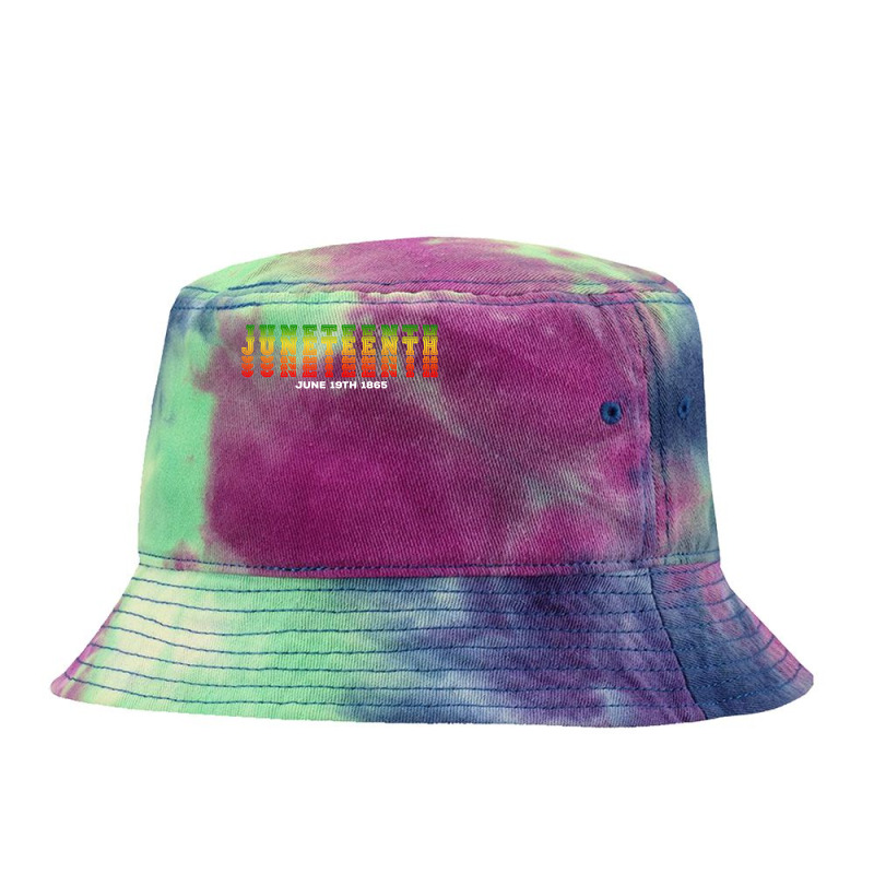 Happy Juneteenth Is My Independence Day Free Ish Black Men Tie Dyed Bucket Hat by nhan0105 | Artistshot