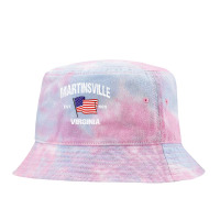 Martinsville Virginia Va Usa Stars & Stripes Vintage Style Premium Tie Dyed Bucket Hat | Artistshot