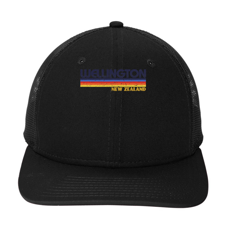 Wellington, New Zealand   Retro Vintage City Shirt T Shirt Snapback Trucker Cap | Artistshot