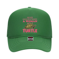 Turtle Sea Testudinata Biologist Zoology Foam Trucker Hat | Artistshot