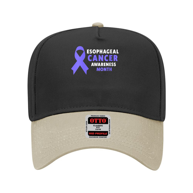 Womens Esophageal Cancer Shirt   Esophageal Cancer Awareness Month V N Adjustable Baseball Cap by cm-arts | Artistshot