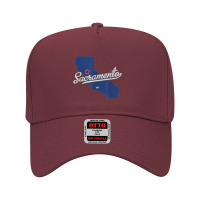 Sacramento California Ca Map T Shirt Adjustable Baseball Cap | Artistshot