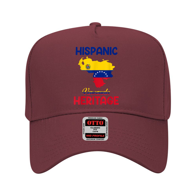 Venezuela Map Venezuela Flag Hispanic Heritage Latin Month T Shirt Adjustable Baseball Cap by cm-arts | Artistshot