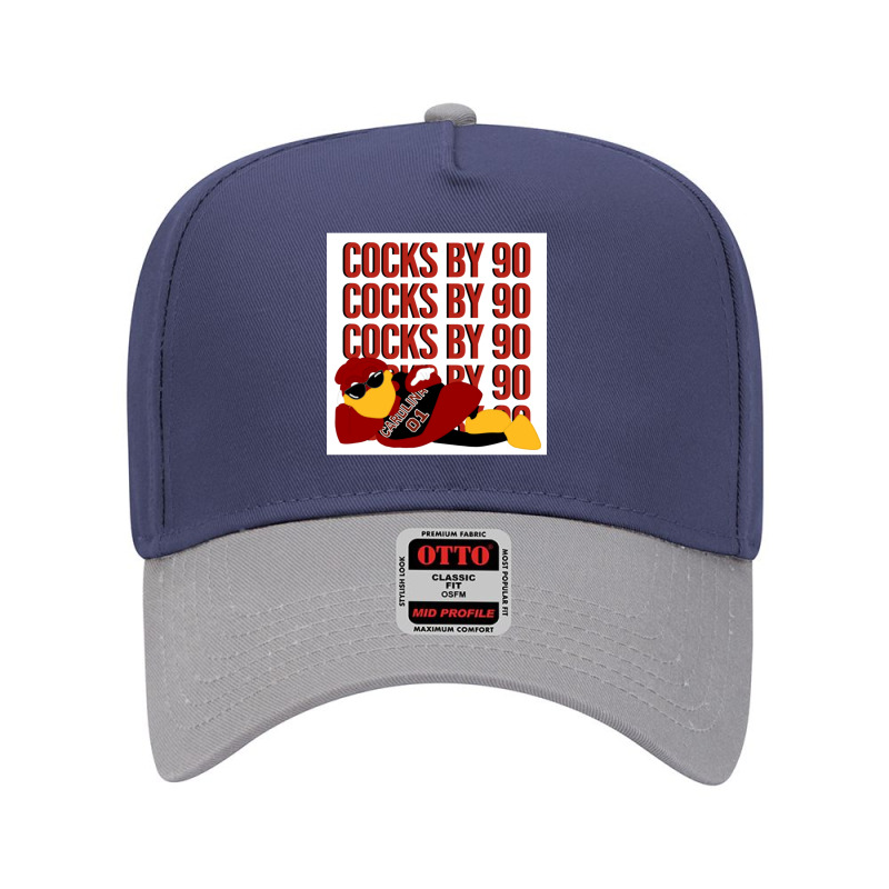 Cocky With Sunglasses Cocks By 90 Adjustable Baseball Cap by cm-arts | Artistshot