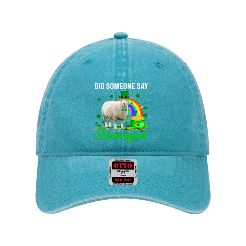 Did Someone Say Shenanigans Happy Patricks Day Sheep 240 Dyed Cap | Artistshot