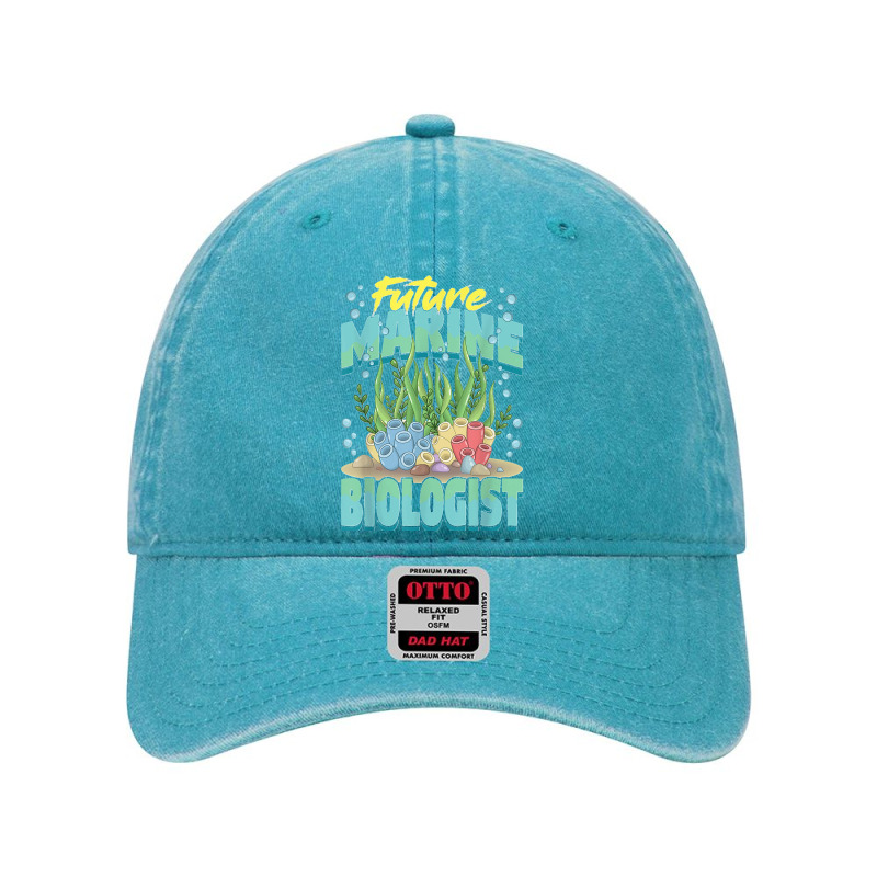 Future Marine Biologist Ocean Life Marine Biology Student Dyed Cap | Artistshot