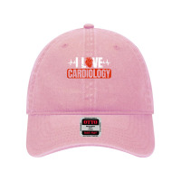 I Love Cardiology Cardiologist Doctor Ekg Cardiac Nurse Dyed Cap | Artistshot