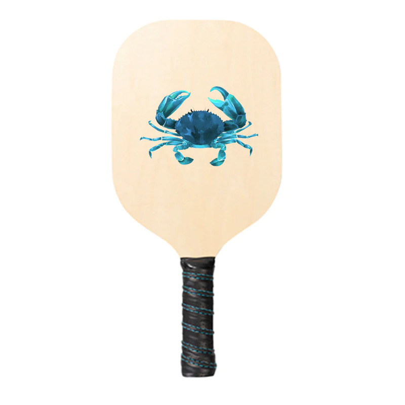 Aqua Colored Crab Pickleball Paddle | Artistshot