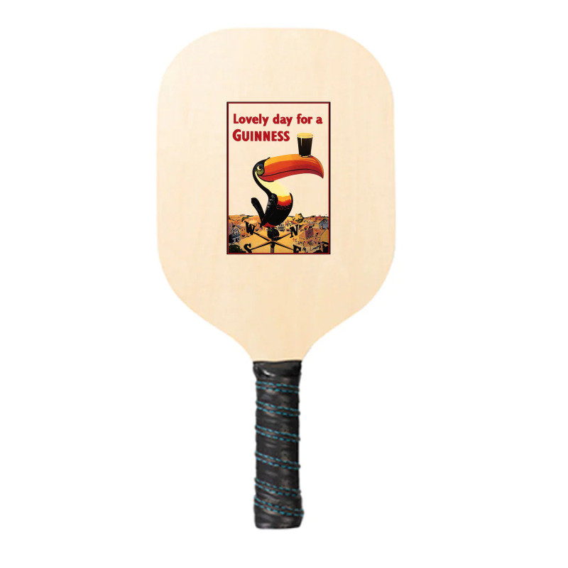 Lovely Day For A Guinness Letter Pickleball Paddle | Artistshot