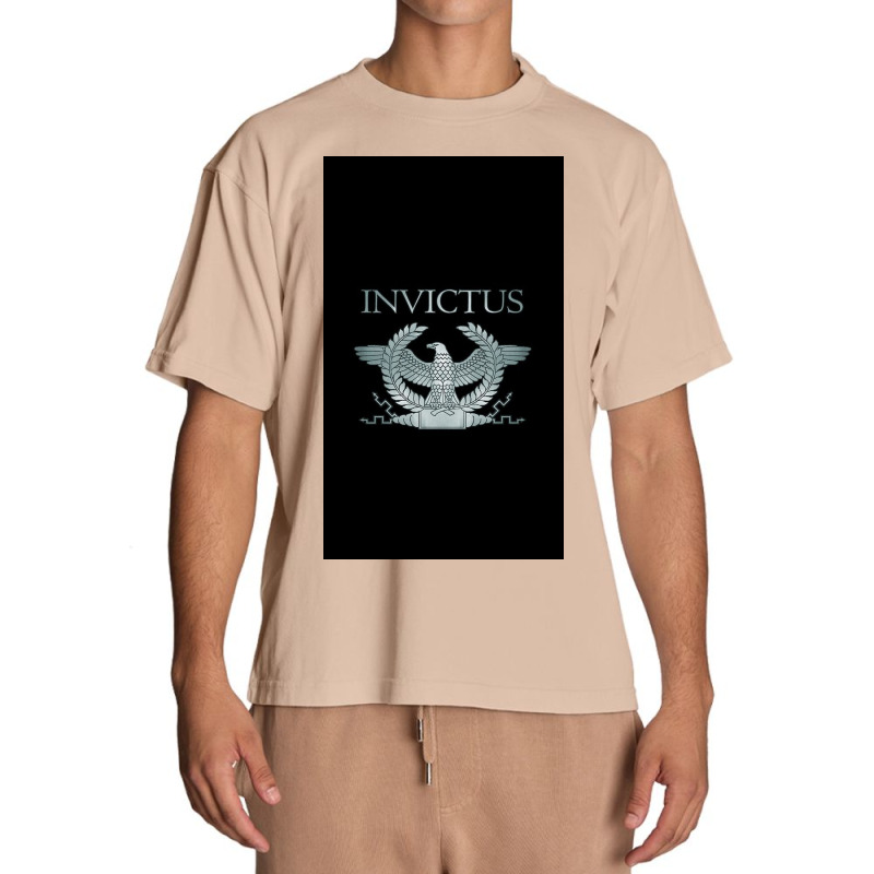 Roman Invictus Eagle, Silver On Black Urban Heavy T-shirt by Hannahjhg | Artistshot