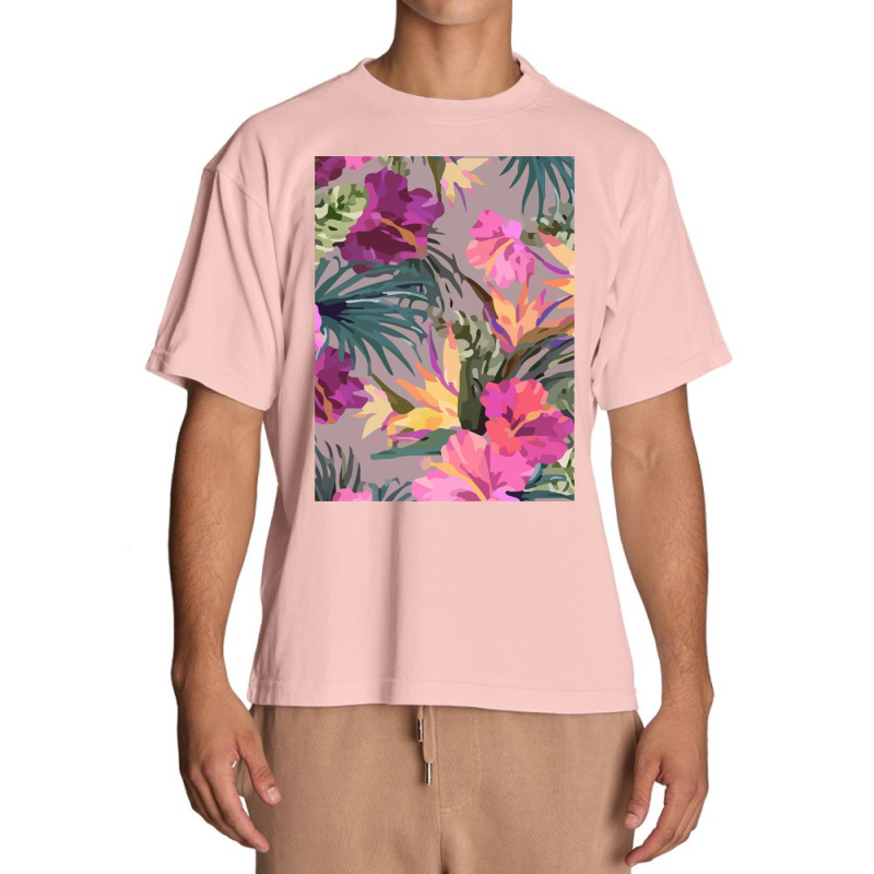 Summer Ropical Floral Paern Romanic Urban Heavy T-shirt by LaDonnaOesterle | Artistshot