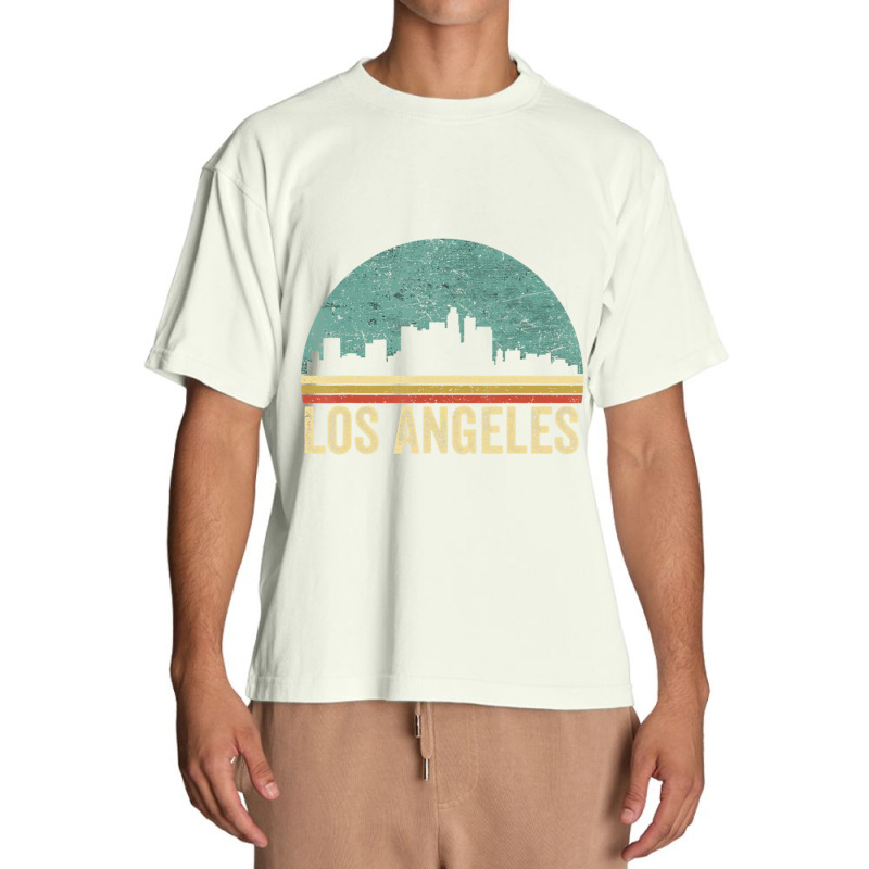 Retro Vintage Los Angeles La Skyline 70s 80s Souvenir Urban Heavy T-shirt | Artistshot