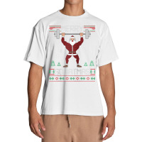 Merry Squatmas Ugly Christmas Sweater Squat Gym Santa Claus Raglan Bas Urban Heavy T-shirt | Artistshot