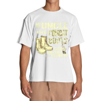 My Uncle Wears Combat Boots Dog Tags Proud Military Nephew Urban Heavy T-shirt | Artistshot