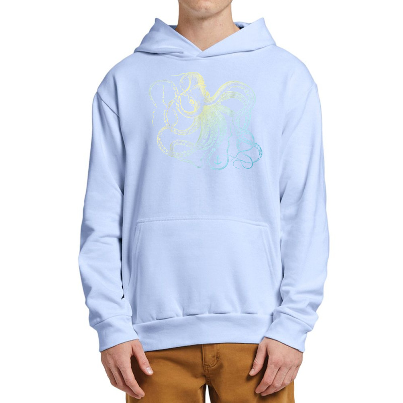 Octopus Cool Vintage Marine Biologist Ocean Sea Life 3 Urban Pullover Hoodie | Artistshot