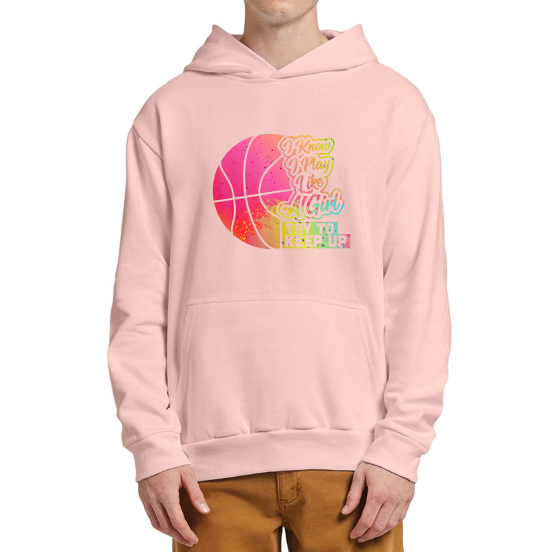 Basketball Women Team Play Like A Girl Basketball Urban Pullover Hoodie | Artistshot