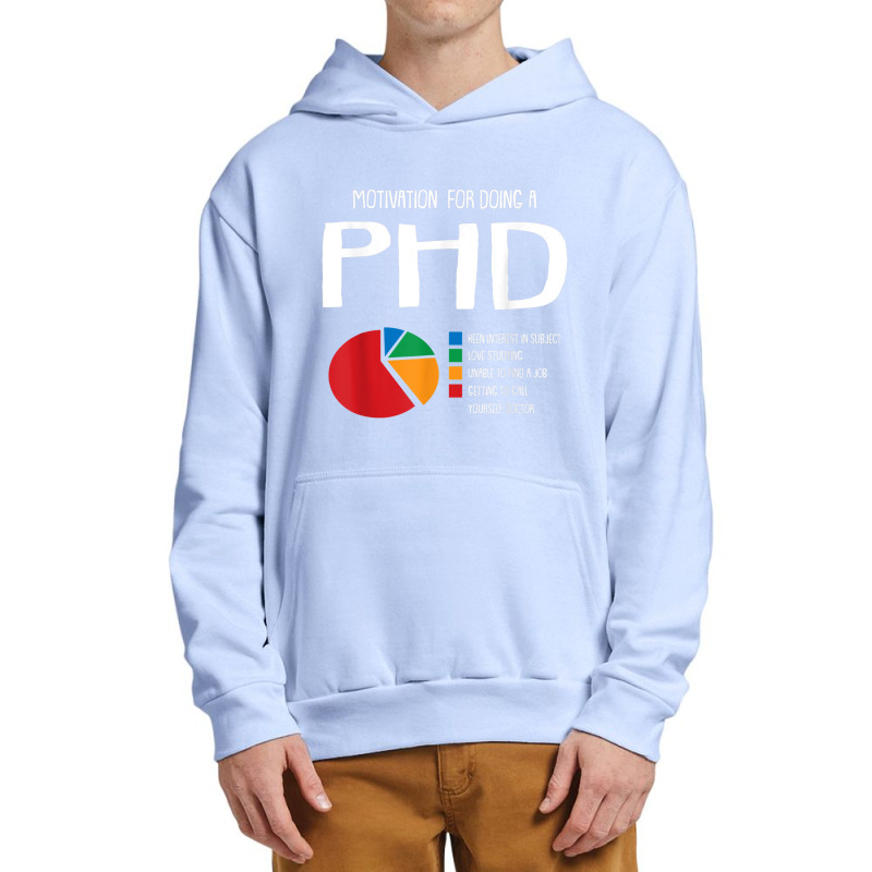 Motivation Phd Funny Ph.d Chart Grad Candidate Student Gift T Shirt Urban Pullover Hoodie | Artistshot