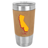 Usc University Of Southern California State Map Leatherette Tumbler | Artistshot