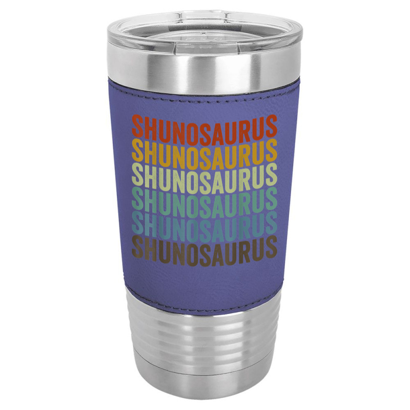 Shunosaurus Dinosaur Retro T Shirt Leatherette Tumbler | Artistshot