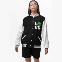 Saint Patrick's Day Love Lettering T Shirt Bomber Jacket | Artistshot