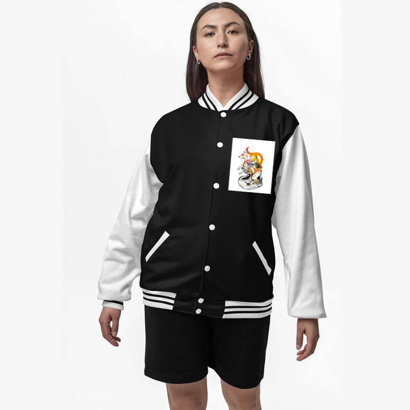 Okami Amaterasu Bomber Jacket | Artistshot