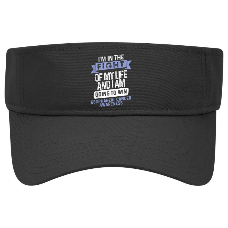 Fight To Win Esophageal Cancer Awareness Er Ribbon Visor hat by LaytonDesign | Artistshot