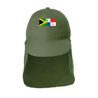 Jamaican Panamanian Flag Jamaica Panama T Shirt Sun Shade Cap | Artistshot