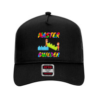 Master Builder, Brick Builder Blocks Building, Toys For Kids T Shirt Mesh Back Trucker Hat | Artistshot