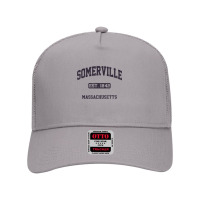 Somerville Massachusetts Ma Vintage State Athletic Style T Shirt Mesh Back Trucker Hat | Artistshot