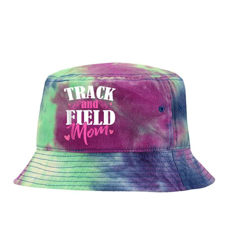 Track & Field Mom Sports Running Proud Mother's Day Tank Top Tie Dyed Bucket Hat by h.avenaver | Artistshot